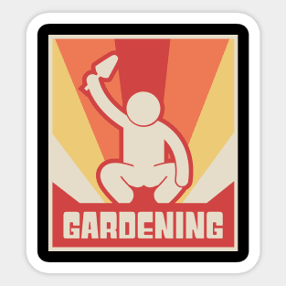 Funny GARDENING Poster Sticker